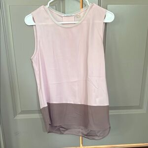T Tahari Pink Sleeveless Tank Top